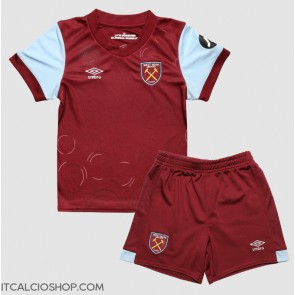 West Ham United Prima Maglia Bambino 2023-24 Manica Corta (+ Pantaloni corti)